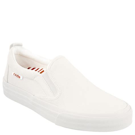 Taos RUBBER SOUL White Canvas Sneakers - Family Footwear Center