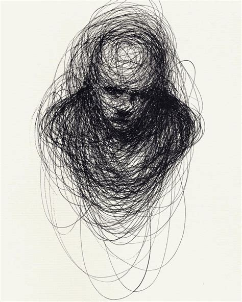 Scribbled Portraits of Brooding Figures by Adam Riches — Colossal ...