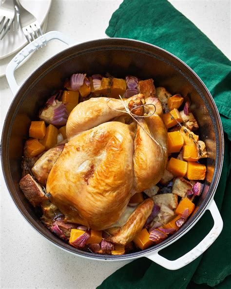 A Whole Roasted Chicken Dinner in a Dutch Oven | Kitchn