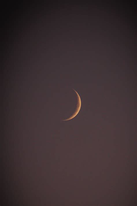 Crescent Moon in the Dark Sky · Free Stock Photo