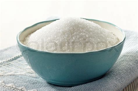 White sugar in a bowl | Stock image | Colourbox