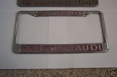 2 Beverly Hills Porsche Dealership License Plate Frames | #19330601