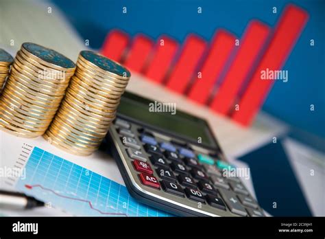 Business graph on chart background Stock Photo - Alamy