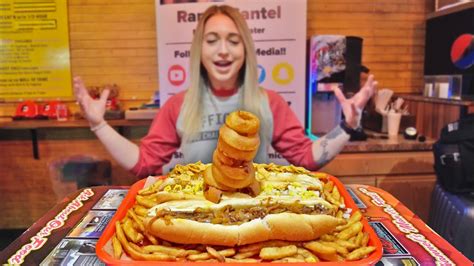 The 3 Foot Long Hot Dog Platter Challenge | As Seen on Man V. Food - YouTube