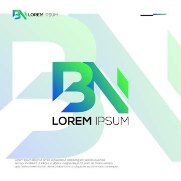 Premium Vector | Modern Initials BN Logo Design Ideas