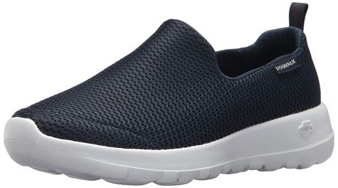 Skechers Womens Go Walk Joy Fabric Low Top Slip On Walking, Navy/White ...