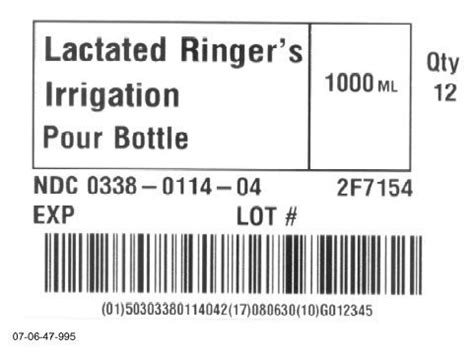 Lactated Ringers - FDA prescribing information, side effects and uses