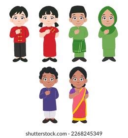 Malaysia Chinese Malay Indian Vector Stock Vector (Royalty Free) 2268245349 | Shutterstock