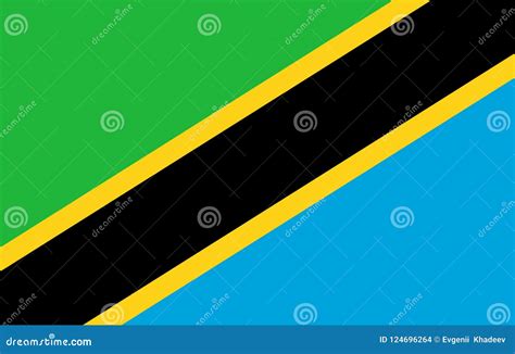 Tanzania flag stock illustration. Illustration of colour - 124696264