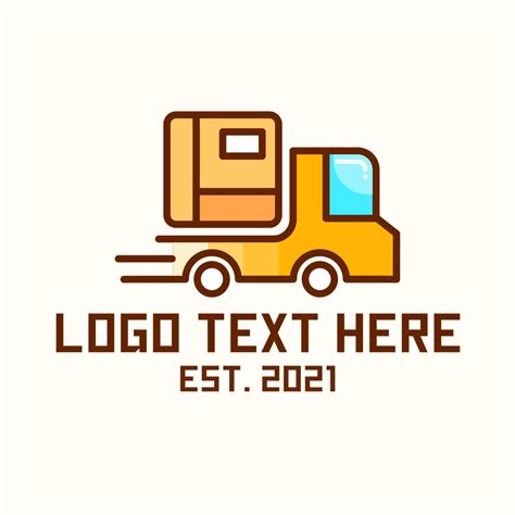 Cartoon Delivery Truck Logo | BrandCrowd Logo Maker