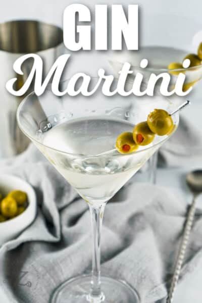 Traditional Gin Martini - Our Zesty Life