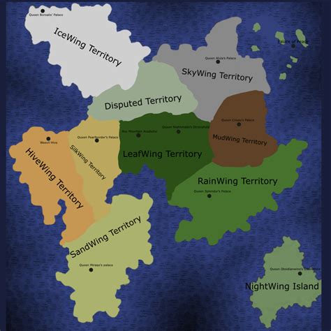 A (EXTREMELY simplified) map of Kalladerra in 2022 | Wings of fire, Nightwing, Island