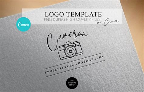 Canva Logo Template Minimalist Logo Black and White Logo - Etsy