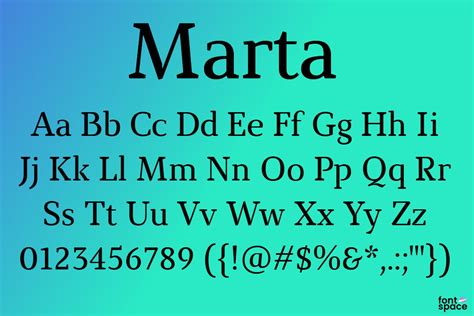 Marta Font | Michael Chereda | FontSpace