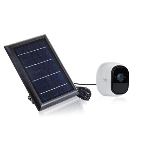 Solar Panel for Arlo Pro Black 2440-mah Lithium Ion (Li-ion) Security Camera Battery Charger at ...