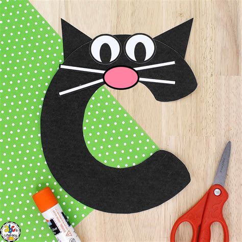 Letter c Cat Craft: Letter Recognition Craft for Preschoolers