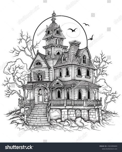 Top 77+ haunted house drawing latest - xkldase.edu.vn