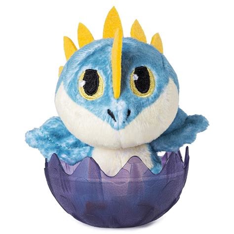 How to Train Your Dragon The Hidden World Stormfly 3 Egg Plush Purple ...