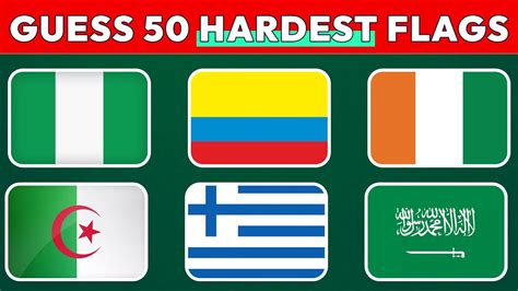 Guess The Country Flag | 50 Hardest Flags | #exoticpuzzle #quiz # ...