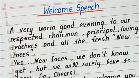 Welcome Speech For English Club - Sulasmimaa