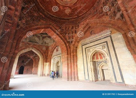 Interior of Qila-i-kuna Mosque, Purana Qila, New Delhi, India Editorial Photography - Image of ...