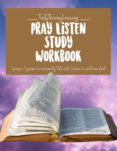 Prayer & Bible Study Workbook for More In-depth Study and a Closer ...