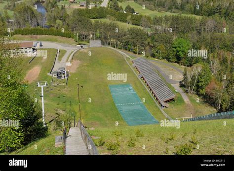 The Lake Placid Olympic ski jump in the summer Stock Photo - Alamy