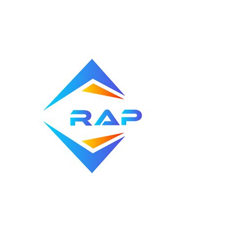 RAP abstract technology logo design on white background. RAP creative ...