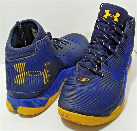 Under Armour UA Curry 2.5 Basketball Shoes Size 10.5 Blue Yellow ...