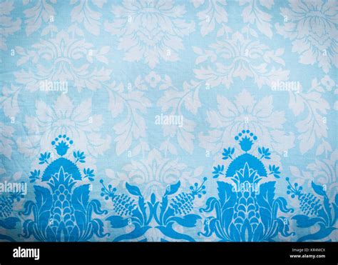 Blue pattern fabric batik background Stock Photo - Alamy