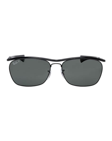 Ray-Ban Rubber Black Olympian Ii Deluxe Sunglasses for Men - Lyst