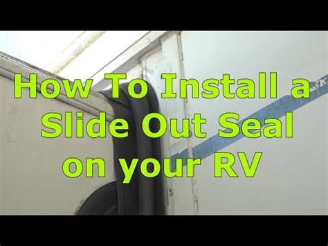 How to Install a New Slide Out Seal on your RV - YouTube in 2021 | Seal, Rv, Weather stripping