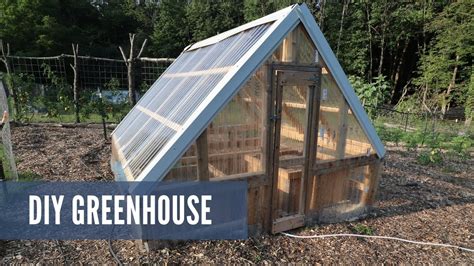 How To Build DIY A-Frame Greenhouse: Step By Step - YouTube