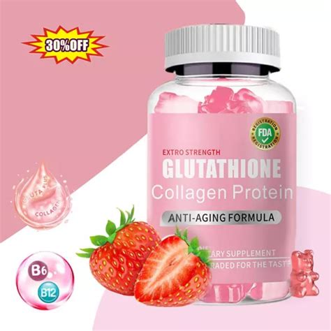 60 CAPSULES GLUTATHIONE Collagen Glow Anti-aging Skin Whitening Gummies £10.15 - PicClick UK