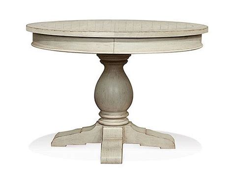 Aberdeen Round Dining Table w/ Leaf | Round dining table, Dining table with leaf, Round pedestal ...