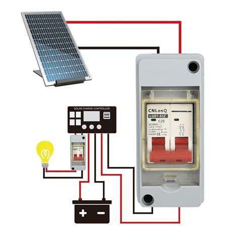 Solar Panel Disconnect Circuit Breaker Solar System Isolator Switch 16-60A