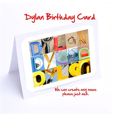 Dylan Personalised Birthday Cards - Etsy