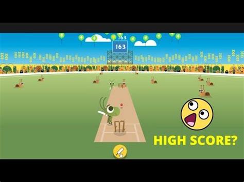 I Scored 163 in Google Doodle Cricket Game - What's Your Best Score? - YouTube | Cricket games ...