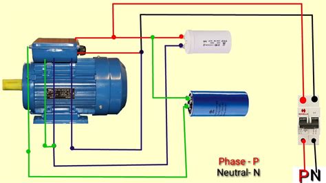 Single Phase Motor Runing Capacitor Start Capacitor Centrifugal Switch Connection | It's ...