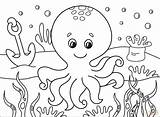 Octopus Coloring Page Printable This ocean Life coloring Sheet Is  sketch template