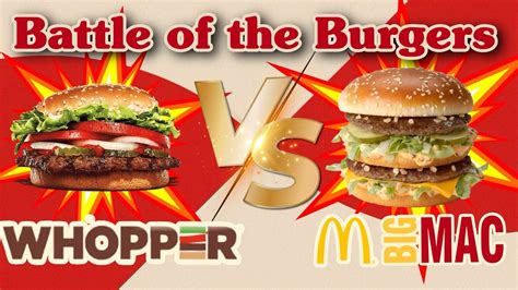 Battle of the Burgers: Whopper vs Big Mac - YouTube