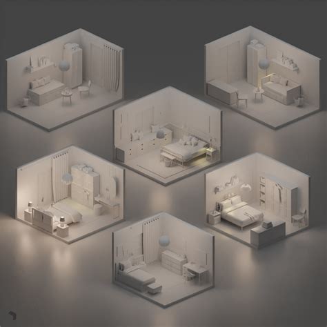 3D Model Ikea Bedroom Setups – Toffu Co