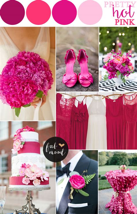 Hot Pink Wedding Color Combos