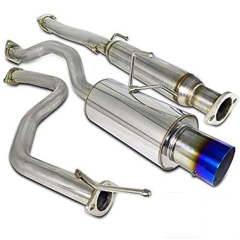 Spec-D Tuning Exhaust Honda Civic Coupe/Sedan EG/EK (92-00) Polished or ...