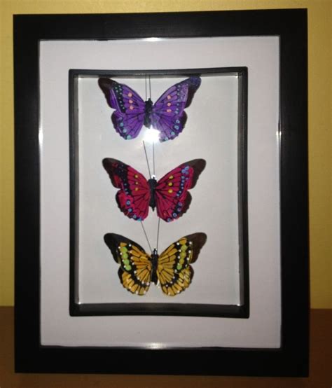 DIY Framed Butterfly Wall Art http://chillinwithtash.com/2013/04/18/diy-framed-butterfly-wall ...