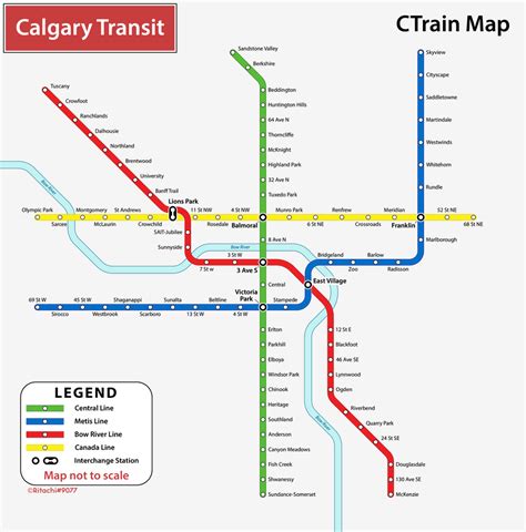 Calgary CTrain Map by ritachi9077 on DeviantArt