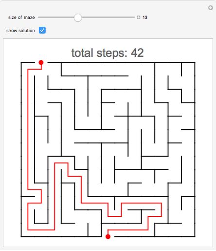 Maze Generator and Solver - Wolfram Demonstrations Project