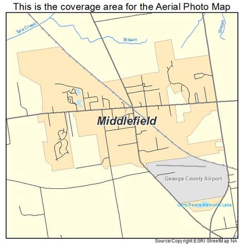 Aerial Photography Map of Middlefield, OH Ohio