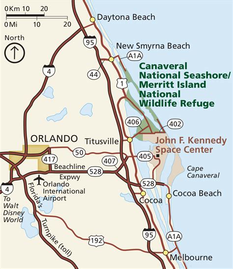 Canaveral National Seashore Map | Living Room Design 2020