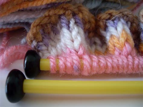 macro | For the second time I started knitting wrist warmers… | Flickr